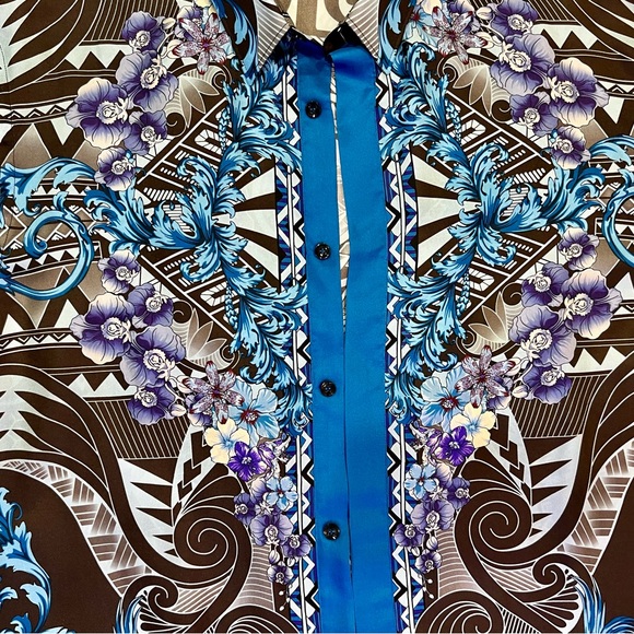 Versace SILK Men’s Shirt Size 38 - Picture 2 of 8